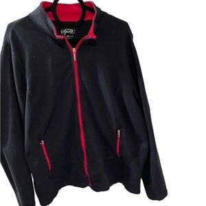 Style & Company woman’s black  jacket, size 3X with zipper and pockets